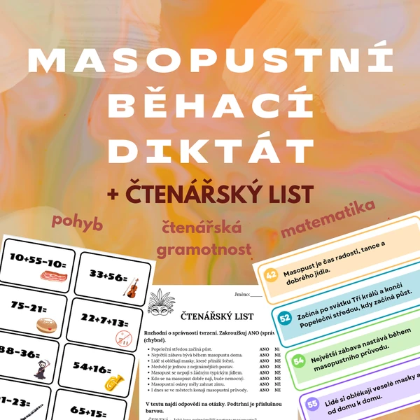 Masopust - běhací diktát