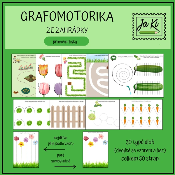 Grafomotorika ze zahrádky