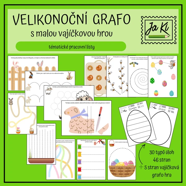 Velikonoční grafomotorika