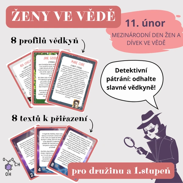 Ženy ve vědě - detektivní pátrání