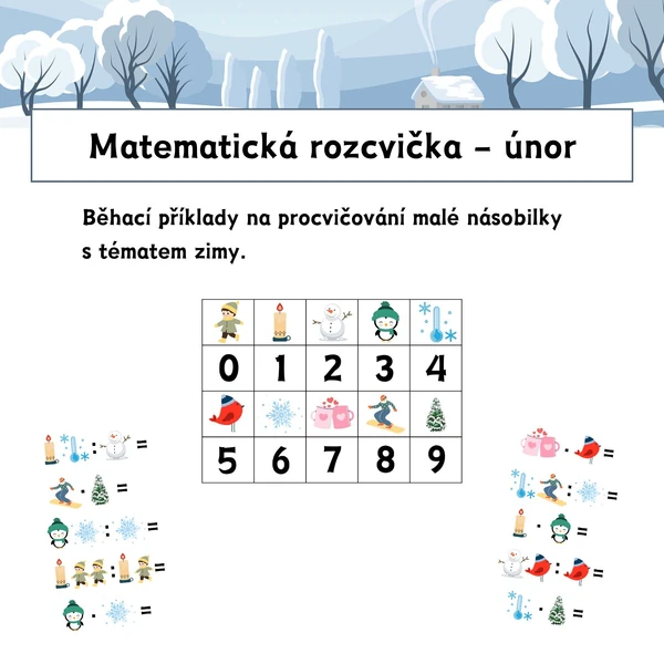 MATEMATICKÁ ROZCVIČKA - únor
