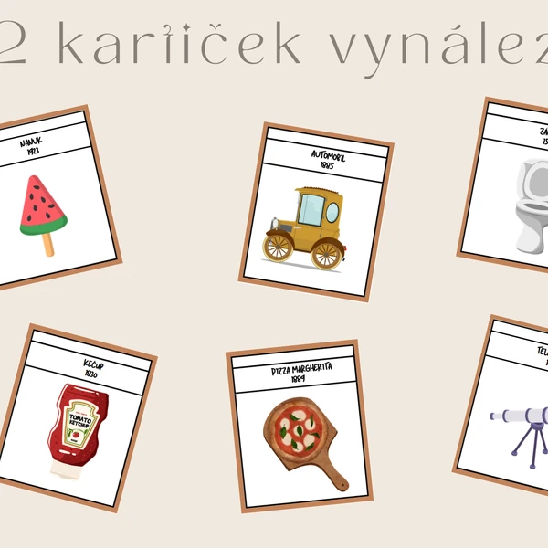 32 kartiček vynálezů