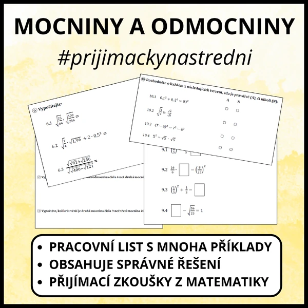 Mocniny a odmocniny