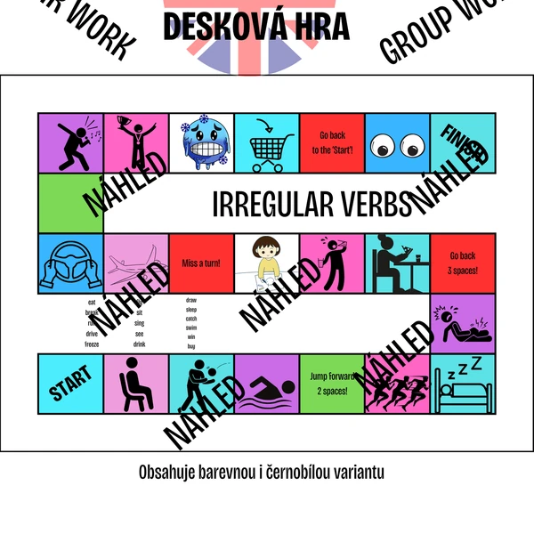 Irregular verbs - deskovka