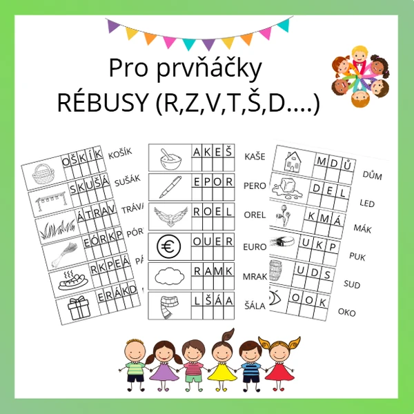 Rébusy pro prvňáčky/druháčky