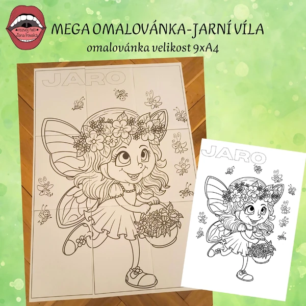 MEGA OMALOVÁNKA-JARNÍ VÍLA 
