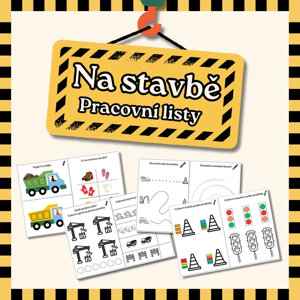 Na stavbě - pracovní listy