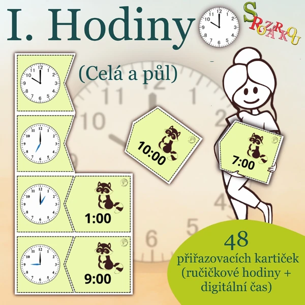 Hodiny (celá a půl) I. s Rozárkou