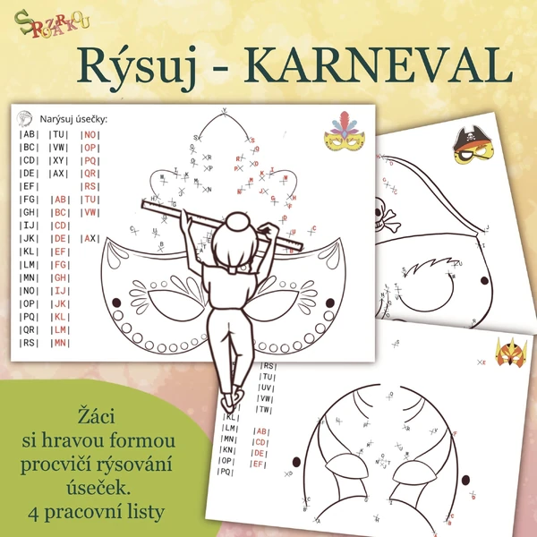 Karneval - rýsuj S Rozárkou