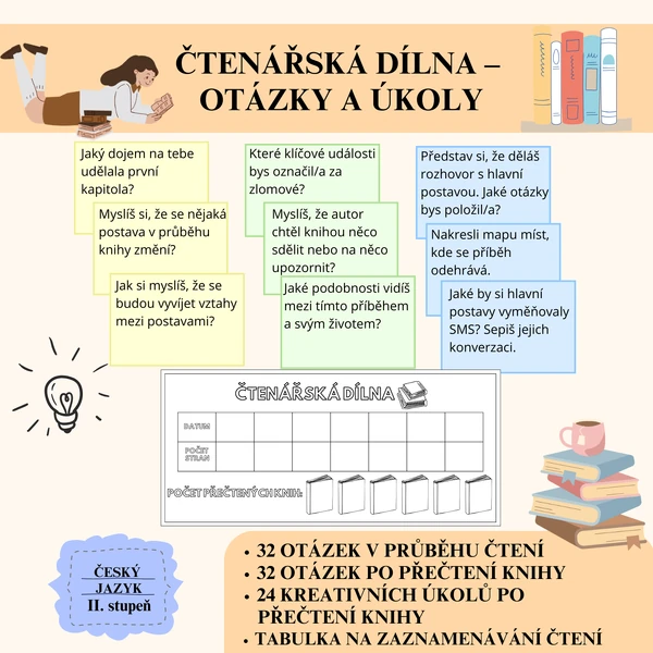 Čtenářská dílna – otázky a úkoly