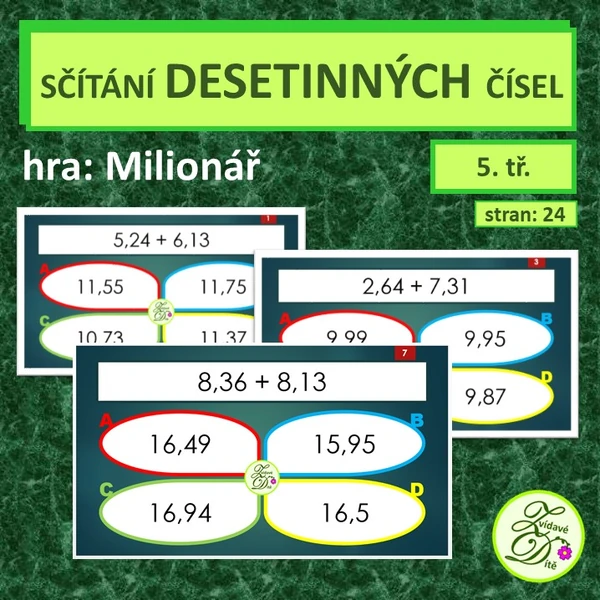 Sčítání desetinných čísel