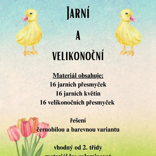 Jarní a velikonoční přesmyčky