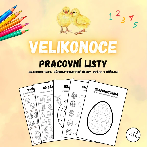 VELIKONOCE - PRACOVNÍ LISTY