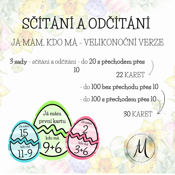 Já mám, kdo má - Velikonoční sčítání a odčítání