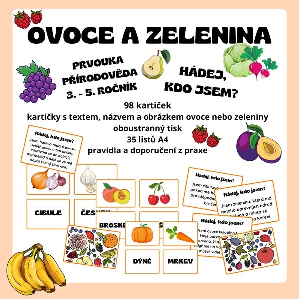 Hádej, kdo jsem - Ovoce a zelenina