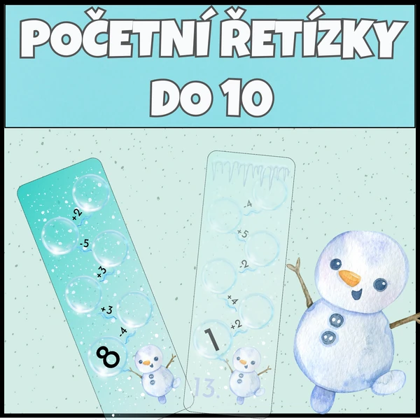 Početní řetízky - sčítání a odčítání do 10