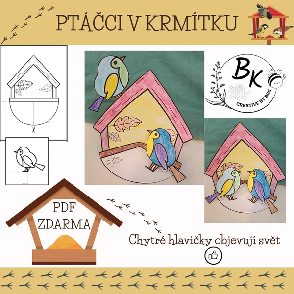 Ptáčci v krmítku