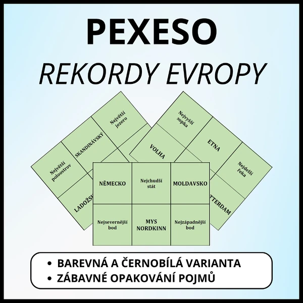 Rekordy Evropy - Pexeso