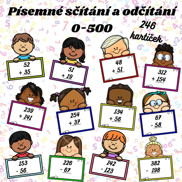 Písemné sčítání a odčítání 0-500