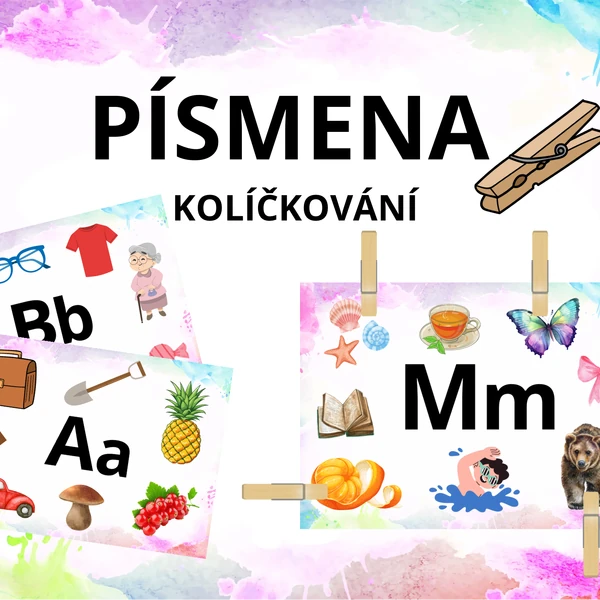 Písmena - kolíčkování