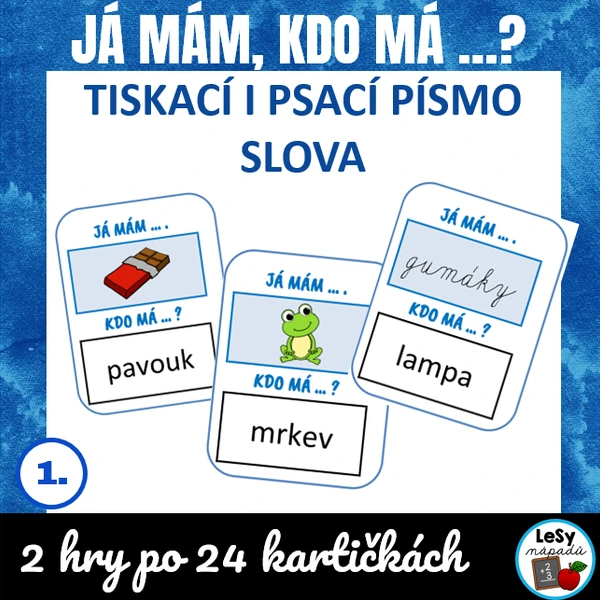 Čtení slov - já mám, kdo má