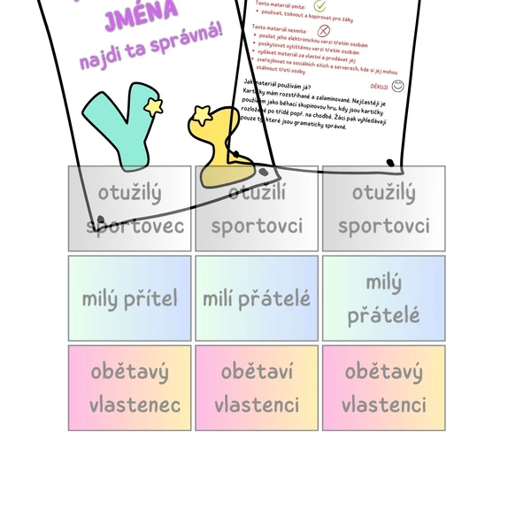 Přídavná jména, najdi ta správná!