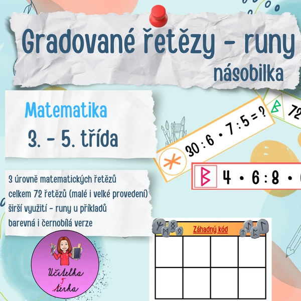 Gradované řetězy násobilka - runy