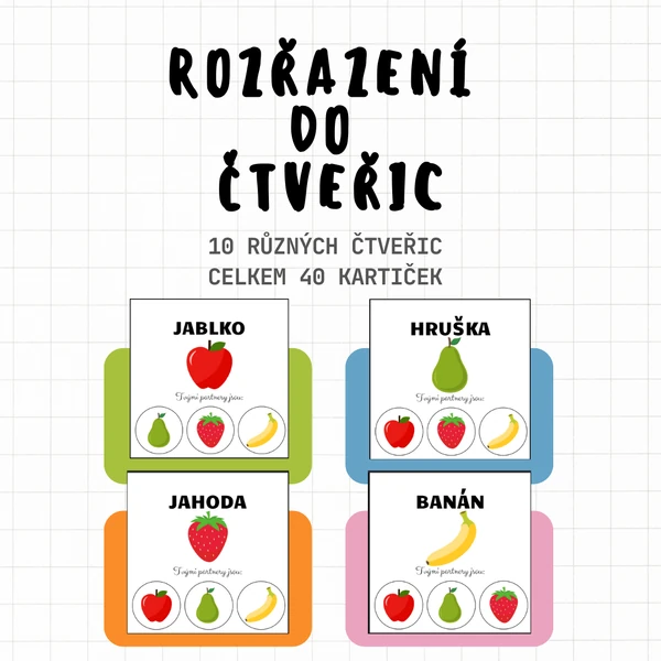 Rozřazení do čtveřic