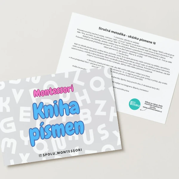 Montessori kniha písmen