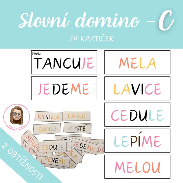 Slovní domino k hlásce C