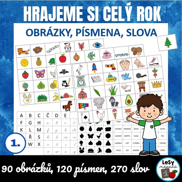 Hrajeme si celý rok - obrázky, písmena, slova
