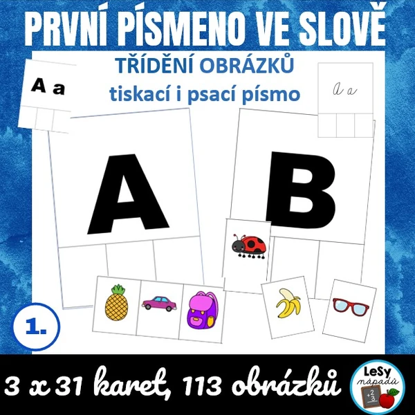 První písmeno ve slově - třídění