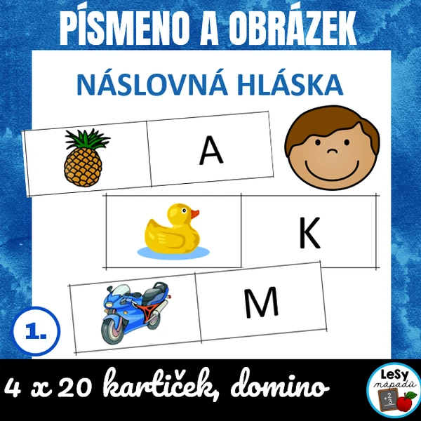 Domino - počáteční hláska/písmeno