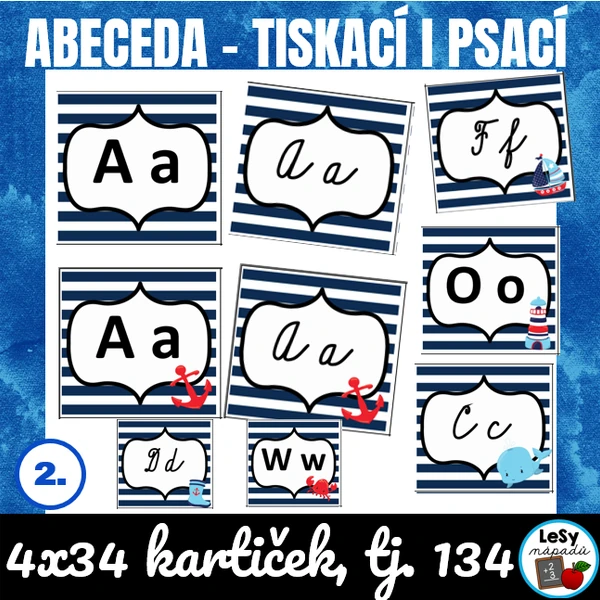 Písmena abecedy - moře