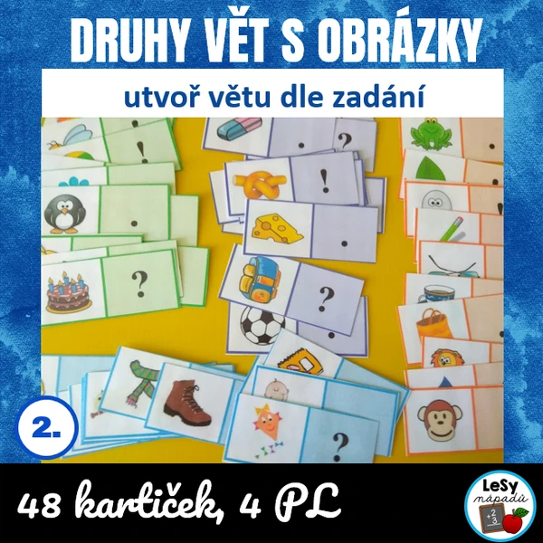 Tvoříme druhy vět s obrázky + PL