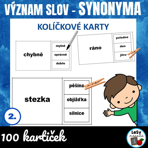 Význam slov, synonyma - kolíčkovky