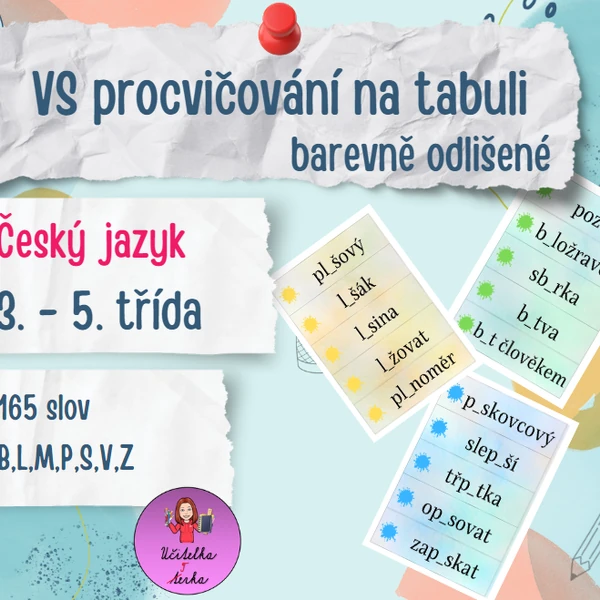 Vyjmenovaná slova procvičování na tabuli