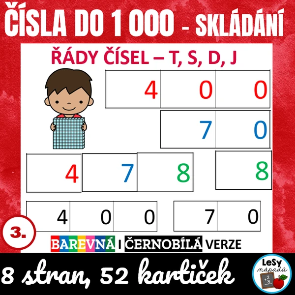 Čísla do 1 000 - skládání