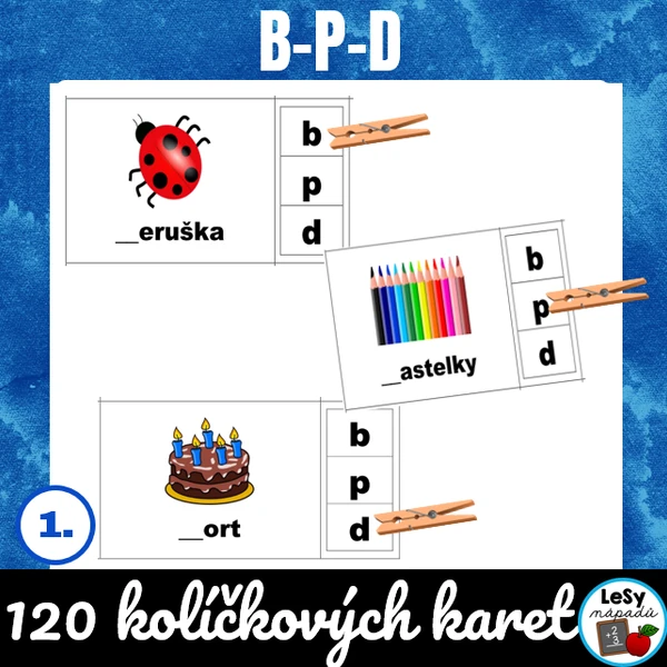 B-p-d kolíčkové karty