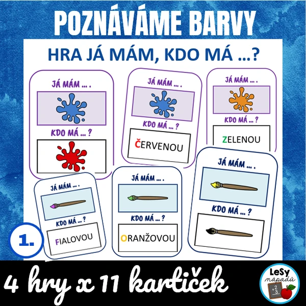 Poznáváme barvy - já mám, kdo má