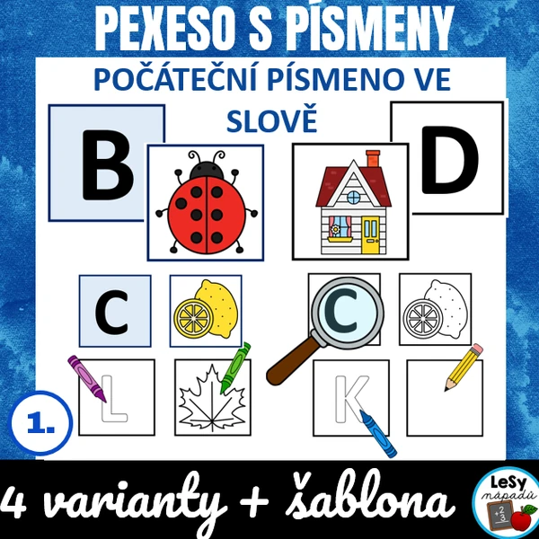 Pexeso s písmeny