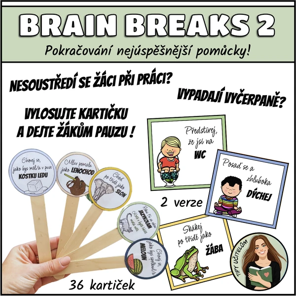Brain breaks 2 - odpočinkové kartičky