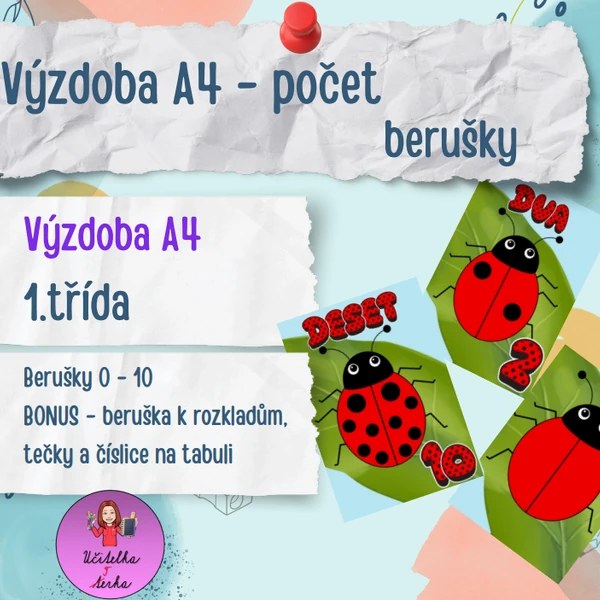 Výzdoba - berušky A4