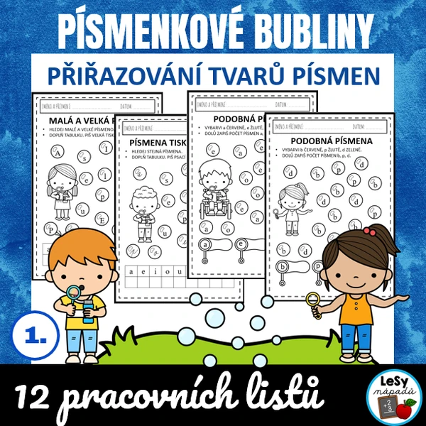 Barevné písmenkové bubliny