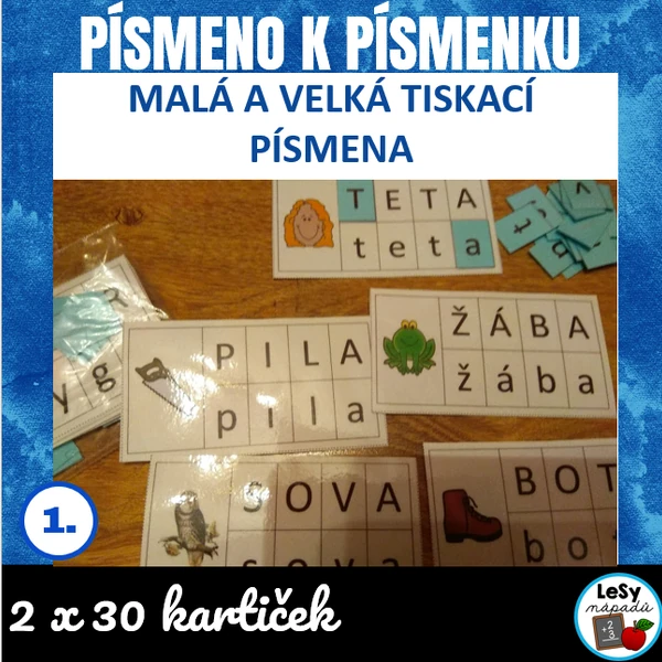 Písmeno k písmenku - skládačka slov