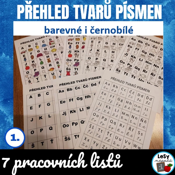 Přehled tvarů písmen