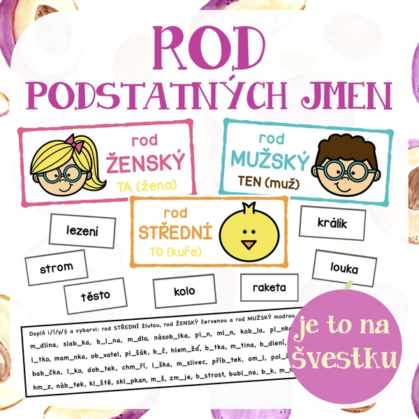 Rod podstatných jmen