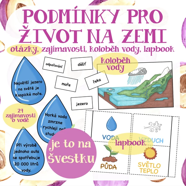 Podmínky pro život na zemi - voda, vzduch, půda, světlo, teplo