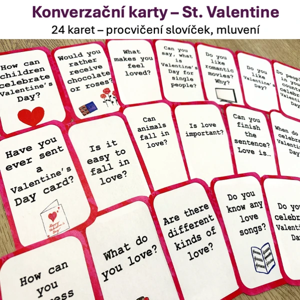 Konverzační karty - St. Valentine's Day