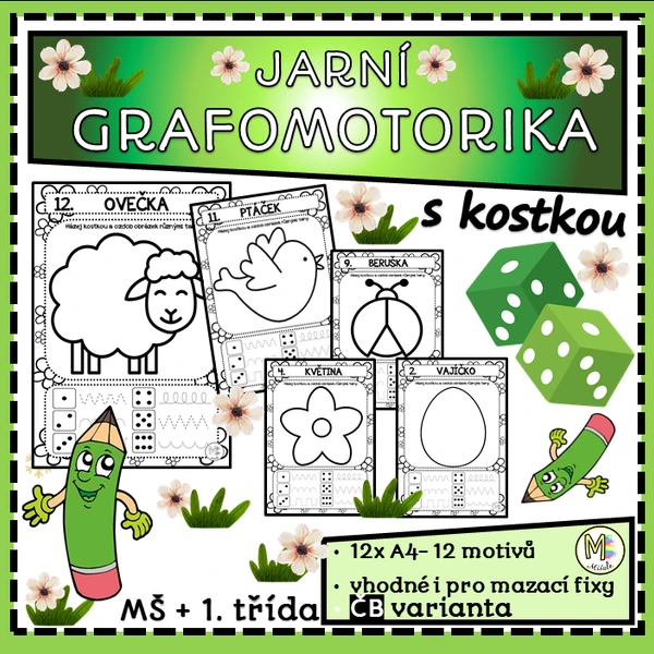 JARNÍ GRAFOMOTORIKA S KOSTKOU